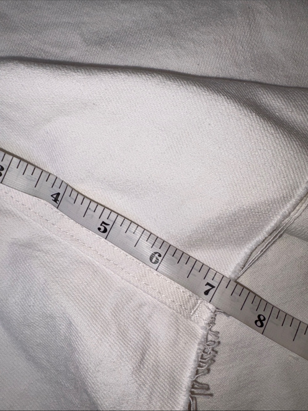 Old Navy High-rise O.G. Straight white denim shorts plus size 24 - Picture 8 of 14
